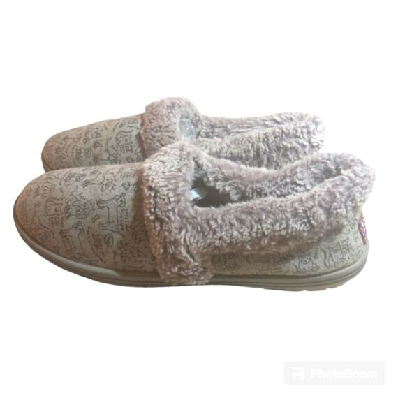 Sketchers Bobs Women's Too Cozy Pooch Parade Slippers Sz 9 - Picture 1 of 6